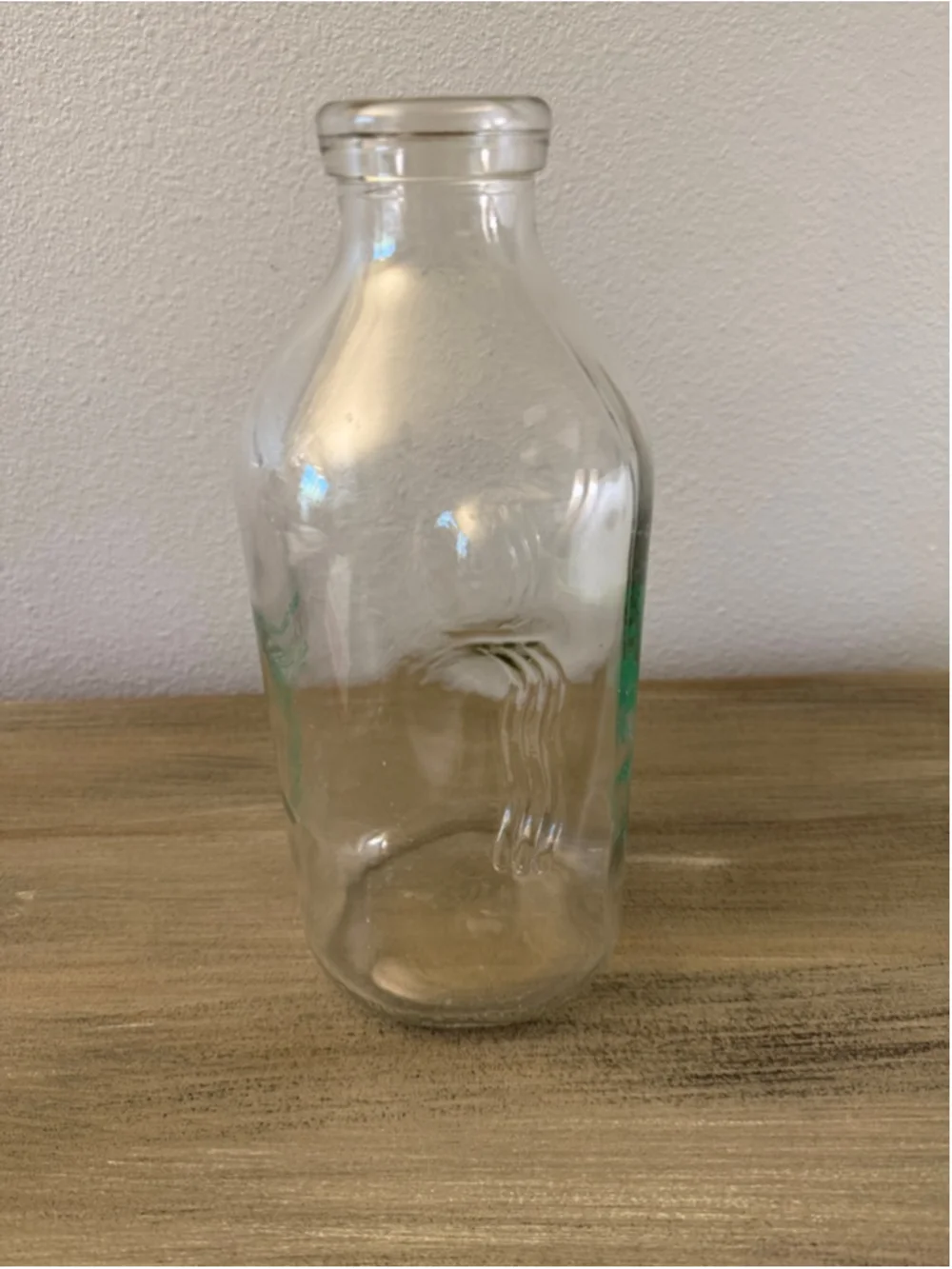 vintage El Camino Creamery half-gallon glass milk bottle San Bruno, CA